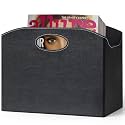 EZDeco Magazine Holder Foldable Magazine Rack Floor PU Leather File Holder Newspaper Book Storage Magazine Basket Document File Folder Organizer for Office Home (Black)