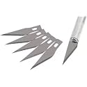 Ezeeport Detail Knife - Crafts Steel Knife Cutter Tool with 5 Blades 5 Multi-utility Knife - 15 x 2 x 13 Centimetres - (Silver)