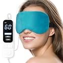 Ezona Heated Eye Mask, Warm Eye Compress Mask for Dry Eyes, Blue