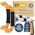 EZPIK® Grip Aid Tool Grabber Reacher + Magnets - Grabbers for Seniors, Trash Picker Upper Grabber - Trash Grabber Tool- Reacher Grabber Pickup Tool (Silver, 26" (Pack of 2))