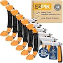EZPIK Pro 34" Grabber Reacher Tool for Seniors - Grabbers for Elderly Reaching Tool Heavy Duty Pickup Trash Picker Upper Equipment - Claw Grabber Stick for Reaching Aids, Weed Gripper 6-Pack