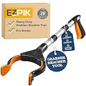 EZPIK Pro 36" Flexible Folding Grabber Tool for Elderly + Magnets, Reacher for Disabled & Seniors Heavy Duty Rotating Grippers for Reaching Underneath, Trash Grabbers & Dressing Stick
