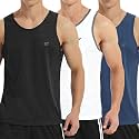 EZRUN Men's Quick Dry Workout Tank Top UPF 50+ Sweat-Wicking Gym Shirt