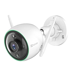 ezviz c3n outdoor smart wi-fi camera - color night vision compatible with jkvision bnc