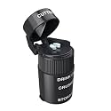 Ezy Dose 3 Compartment Pill Crusher, Cutter &amp; Grinder, Drinking Cup, Black
