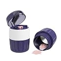 Ezy Dose Pill Crusher and Cutter 3-in-1, Built in Storage, Purple