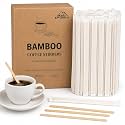 EZYoutdoor 5.5 Inch Individually Wrapped Coffee Stir Sticks, 200 Pack