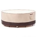 F&amp;J Outdoors Extra Large Round Patio Furniture Covers, 130"Dia x 35"H