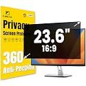 F FORITO 23.6 Inch 16:9 360°Privacy Screen Protector for Computer Monitor, Removable Eye Protection Anti Blue Light Anti Glare Computer Screen Privacy Shield for 23.6" Widescreen Monitors