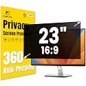 F FORITO 23 Inch 16:9 360°Privacy Screen Protector for Computer Monitor, Removable Eye Protection Anti Blue Light Anti Glare Computer Screen Privacy Shield for 23" Widescreen Monitors