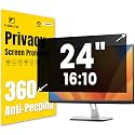 F FORITO 24 Inch 16:10 360°Privacy Screen Protector for Computer Monitor, Removable Eye Protection Anti Blue Light Anti Glare Computer Screen Privacy Shield for 24" Widescreen Monitors