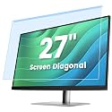 F FORITO 27 Inch Anti Blue Light Screen Protector Panel for Computer Monitor, Anti-Glare Matte Acrylic Hanging Filter for 27 inch Widescreen Desktop PC LED Monitor(24.12"x14.02")