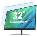 F FORITO 32 Inch Anti Blue Light Screen Protector Panel for Computer Monitor, Anti-Glare Matte Acrylic Hanging Filter for 32 inch Widescreen Desktop PC LED Monitor(28.74"x17.32")