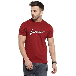 Cotton Blend Printed T Shirt for Men