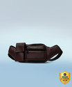 F Gear Potent Art Leather Brown Adjustable Strap Waist Bag