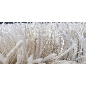 F R Creation Polyester Shaggy Bedside Runner