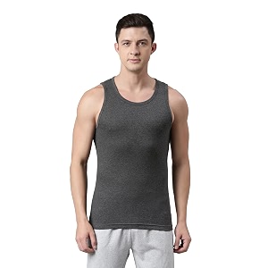 f a s o men39s cotton gym vest  multicolor sleeveless vest with round neck amp extended length  comfortable tuck-in undershirt for men