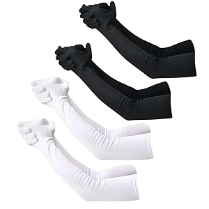 f y v cotton full finger hand arm sleeves for unisex  uv sunburn and dust protection arm covers for outdoor riding driving biking and daily use