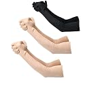 F Y V Cotton Full Finger Hand Arm Sleeves for Unisex – UV Sunburn and Dust Protection Arm Covers for Outdoor Riding Driving Biking and Daily Use