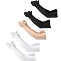 F Y V Cotton Full Finger Hand Arm Sleeves for Unisex – UV Sunburn and Dust Protection Arm Covers for Outdoor Riding Driving Biking and Daily Use