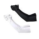F Y V Cotton Full Finger Hand Arm Sleeves for Unisex – UV Sunburn and Dust Protection Arm Covers for Outdoor Riding Driving Biking and Daily Use