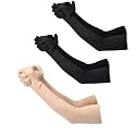 F Y V Cotton Full Finger Hand Arm Sleeves for Unisex – UV Sunburn and Dust Protection Arm Covers for Outdoor Riding Driving Biking and Daily Use