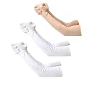 F Y V Cotton Full Finger Hand Arm Sleeves for Unisex – UV Sunburn and Dust Protection Arm Covers for Outdoor Riding Driving Biking and Daily Use