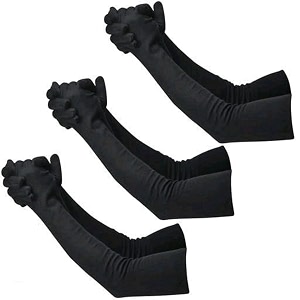 f y v cotton full finger hand arm sleeves for unisex  uv sunburn and dust protection arm covers for outdoor riding driving biking and daily use