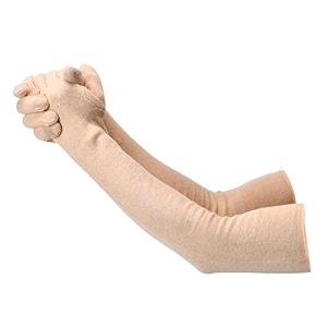 f y v cotton full finger hand arm sleeves for unisex  uv sunburn and dust protection arm covers for outdoor riding driving biking and daily use