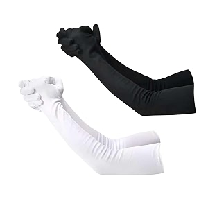 f y v cotton full finger hand arm sleeves for unisex  uv sunburn and dust protection arm covers for outdoor riding driving biking and daily use