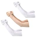 F Y V Cotton Full Finger Hand Arm Sleeves for Unisex – UV Sunburn and Dust Protection Arm Covers for Outdoor Riding Driving Biking and Daily Use