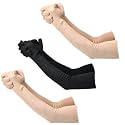 F Y V Cotton Full Finger Hand Arm Sleeves for Unisex – UV Sunburn and Dust Protection Arm Covers for Outdoor Riding Driving Biking and Daily Use