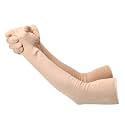 F Y V Cotton Full Finger Hand Arm Sleeves for Unisex – UV Sunburn and Dust Protection Arm Covers for Outdoor Riding Driving Biking and Daily Use