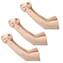 F Y V Cotton Full Finger Hand Arm Sleeves for Unisex – UV Sunburn and Dust Protection Arm Covers for Outdoor Riding Driving Biking and Daily Use