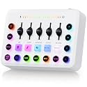 F11 Gaming Audio Mixer, RGB Gamer Set Voice Changer Soundboard, Live Sound Card Audio Inferface for PS5 PC Mobile Streaming Video Content Creation, 3.5mm/XLR Mic Input, 48V Phantom Power, Loopback