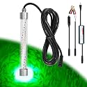 F2 110V&amp;12V Underwater Fishing Light 100W Green 16.4ft for Dock Fishing