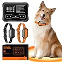 F900 Radar Wireless Dog Fence, 10-120 ft Adjustable No-Wire Boundary, Real-Time Transmitter-to-Collar Distance Display, Audible Boundary Approach Alert, for Dogs 15 lb+ (2 Collars