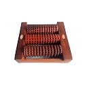 Wooden 3 Roller Foot Massager for Back, Leg, Foot, Calf | Deep Tissue Massager Relief for Muscles (Size. 6 Inch)