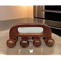 Wooden 8 Ball Roller Body Massager for Back, Neck, Foot, Calf, Leg, Arm | Deep Tissue Massager Relief for Muscles - Brown