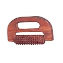 Wooden Back Pain Relief, D Handle Shape Acupuncture Roller Massager/Manual Wooden Tool (Brown) (Size. 5 inch)