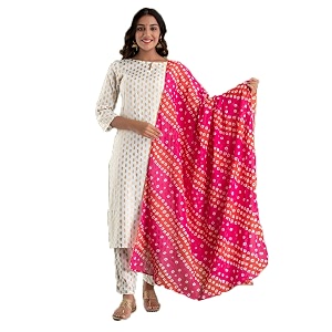 FAADDICTION Womens Rayon Printed Straight Kurti with
