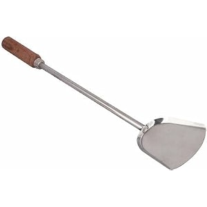 faas steel chinese palta with wooden handle lifting spatula pack of 1