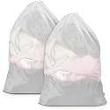 FAB ELLITE Mesh Laundry Washing Bag with Zipper | Durable Clothes Protector for Delicates &amp; Small Items | Machine Washable Laundry Bag for Gentle In-Wash Cleaning (Solid Color) Pack of 2