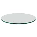 Fab Glass and Mirror 48" Round 1/2" Inch Thick Tempered Ogee Edge Polish Glass Table Top, Clear