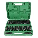FAB Innovation 20 Pcs 1/2-Inch Drive Socket Set | Metric Size 8-32mm | Standard 6 Point Deep Sockets Set with a Storage Cage & Lases Edged Sizes | CR-V Steel | Multipurpose DIY Use