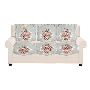 fab nation 3 seater sofa covers set multicolor polyester blend slipcover set - net sofa cover amp chair cover set