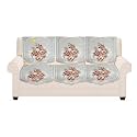 Fab Nation 3 Seater Sofa Covers Set Multicolor, Polyester Blend Slipcover Set - Net Sofa Cover &amp; Chair Cover Set