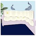 Fab Nation Cotton L Shape Sofa Covers for 5 Seater Sofa Set | Sofa Slipcovers for 3 + 2 Seaters Cover Set | Cream Diamond