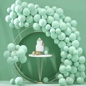 fab nation meadow green color pack of 25 balloons decorations balons ideal for parties weddings and events balloons for birthday pastel ballons for decoration baloons for kids