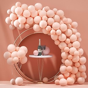 fab nation candy peach color pack of 50 balloons decorations balons ideal for parties weddings and events balloons for birthday pastel ballons for decoration baloons for kids